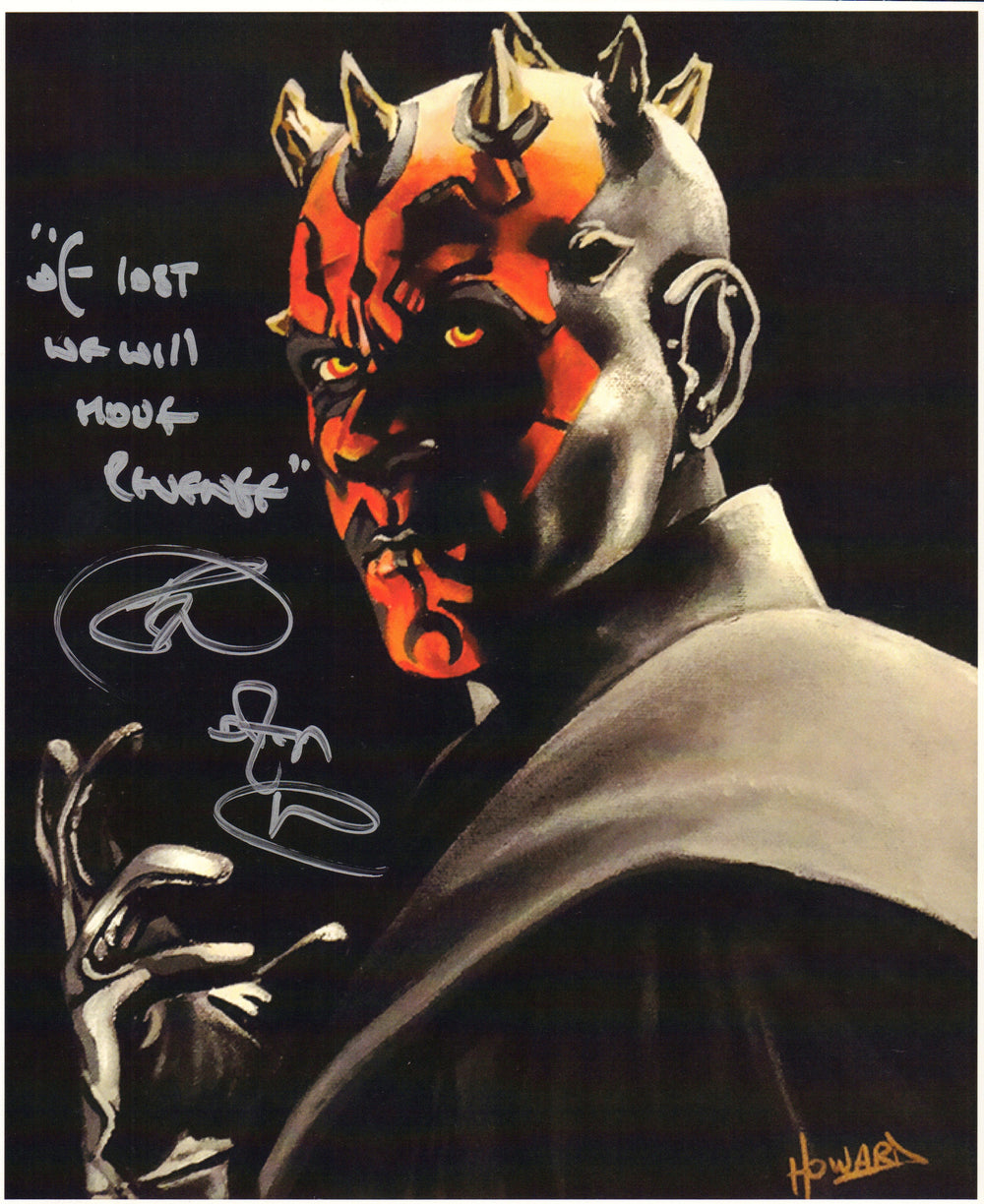 Ray Park as Darth Maul in Star Wars Episode I: The Phantom Menace Signed 11x14 Art Print with Quote