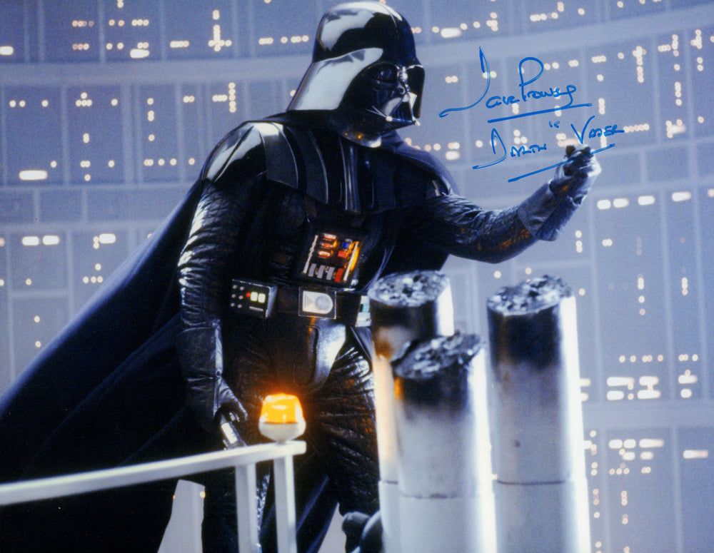 Dave Prowse as Darth Vader in Star Wars: The Empire Strikes Back Signed 11x14 Photo