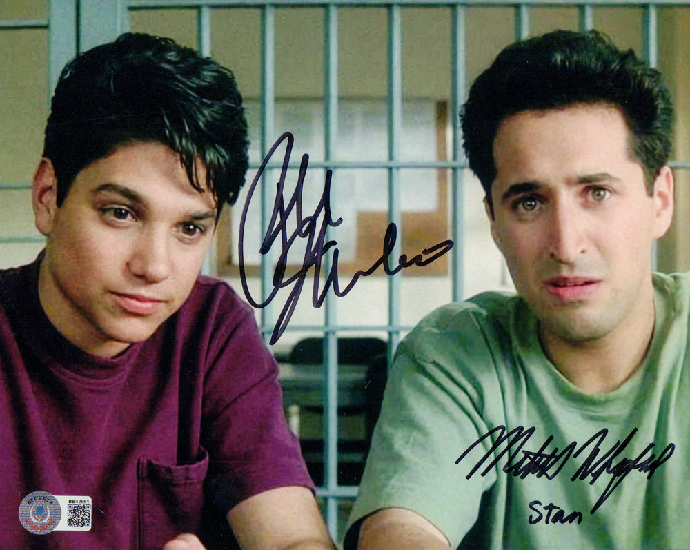 Ralph Macchio as Bill Gambini & Vito Mitchell Whitfield as Stan Rothenstein in My Cousin Vinny Signed 8x10 Photo