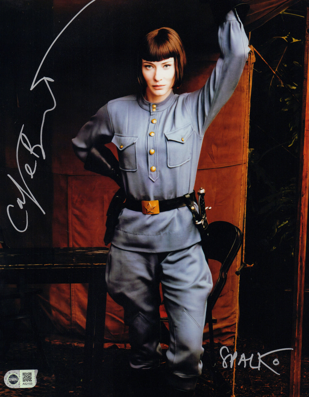 Cate Blanchett as Irina Spalko in Indiana Jones and the Kingdom of the Crystal Skull (SWAU) Signed 11x14 Photo with Character Name