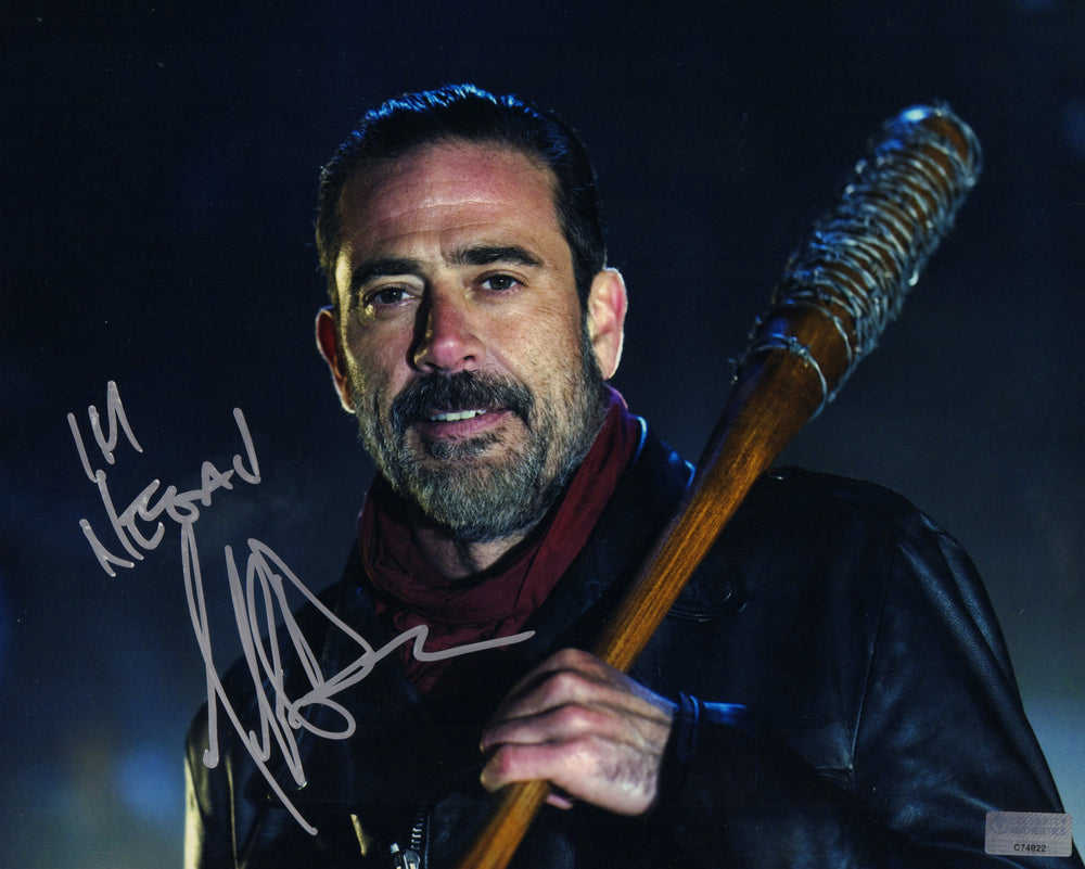 Jeffrey Dean Morgan as Negan in The Walking Dead (CA) Signed 8x10 Photo with Character Name
