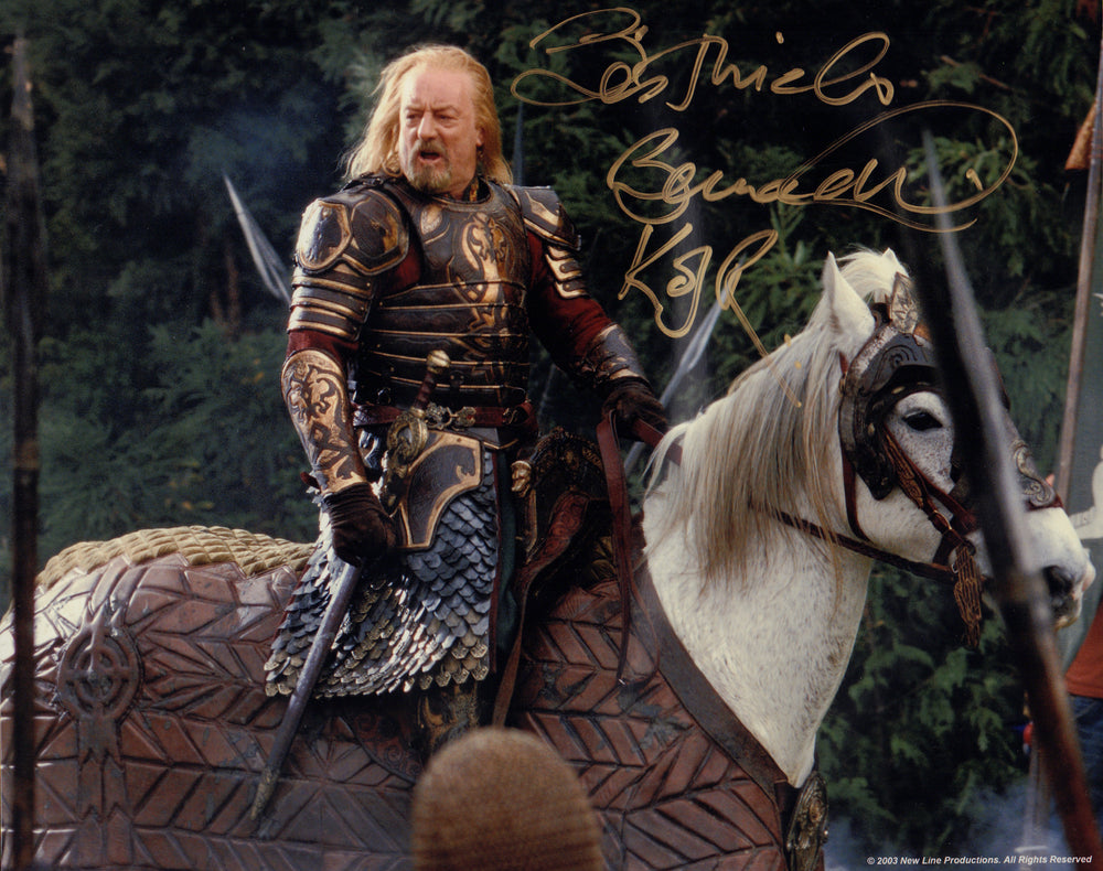 Bernard Hill as Théoden in The Lord of the Rings: The Return of the King Signed 8x10 Photo