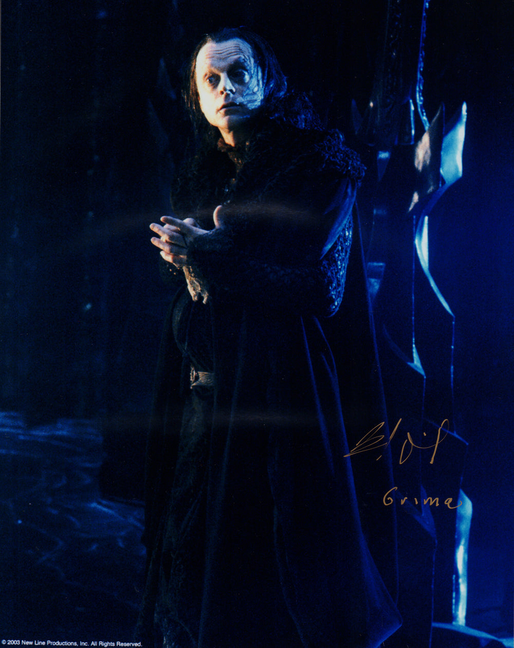 Brad Dourif as Gríma Wormtongue in The Lord of the Rings: The Return of the King Signed 8x10 Photo with Character Name