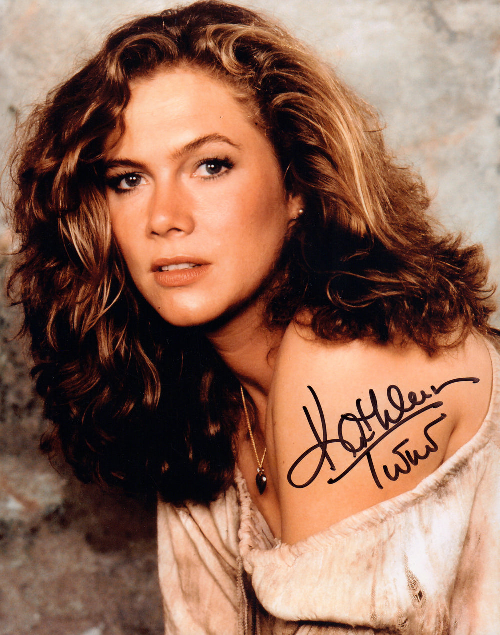 Kathleen Turner from Romancing the Stone, Who Framed Roger Rabbit, & Body Heat Signed 8x10 Photo