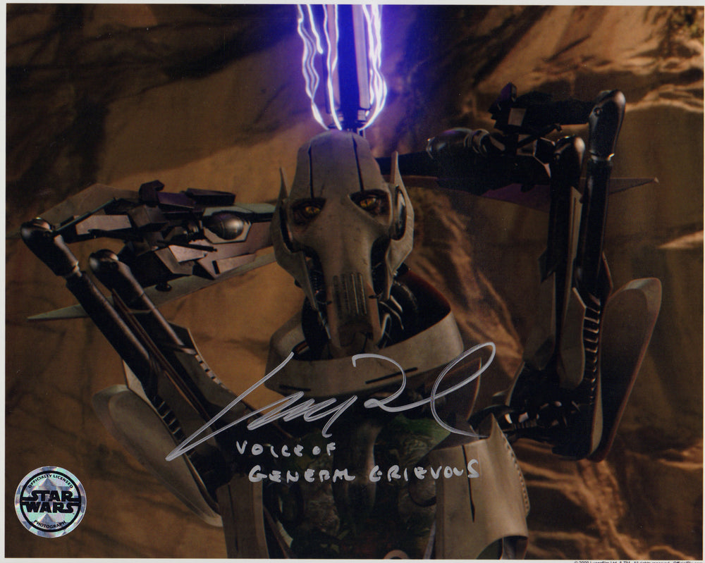 Matthew Wood as General Grievous in Star Wars Episode III: Revenge of the Sith Signed (Official Pix) 8x10 Photo