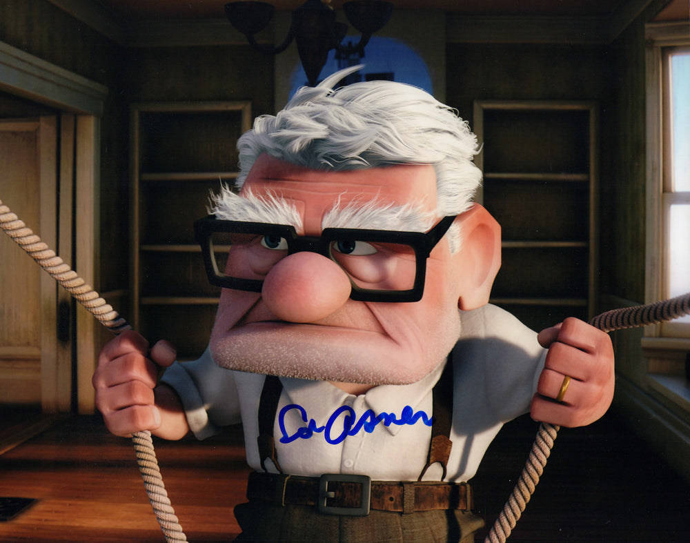 Ed Asner as Carl Fredricksen in Disney Pixar's Up Signed 8x10 Photo