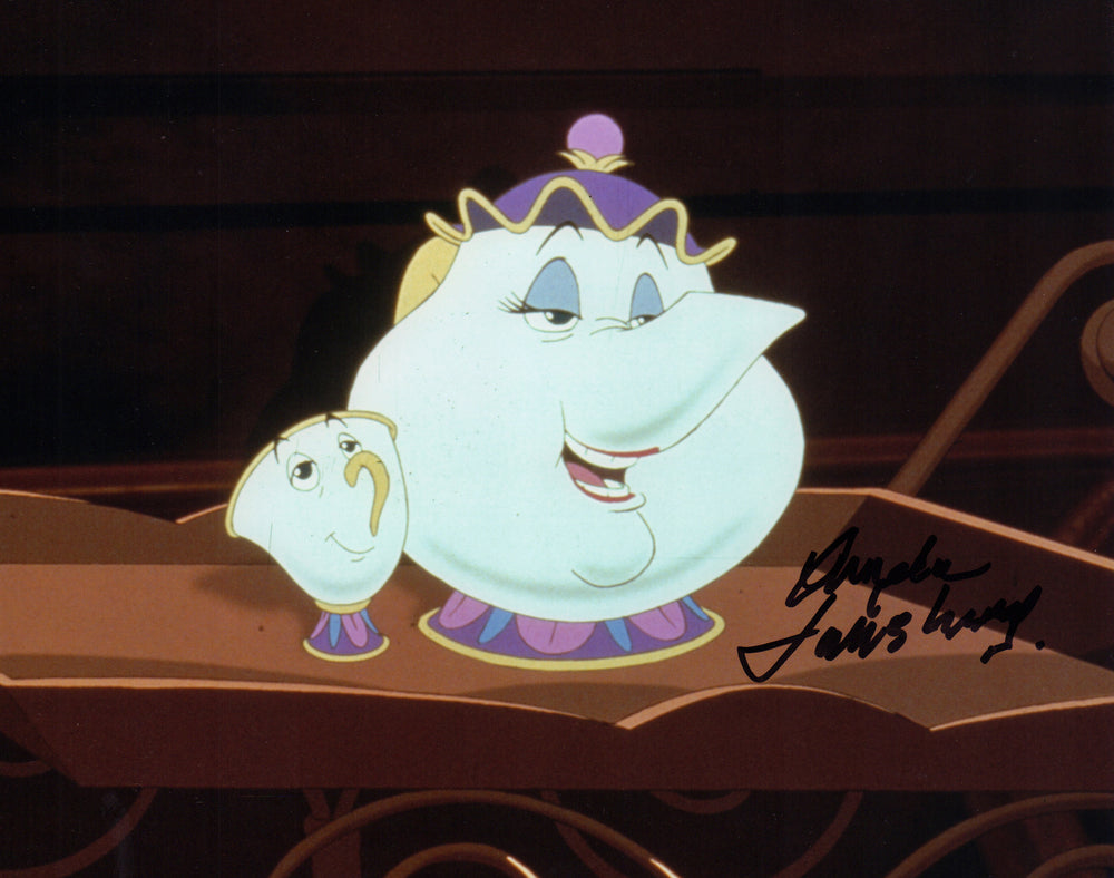 Angela Lansbury as Mrs. Potts in Disney's Beauty and the Beast Signed 8x10 Photo