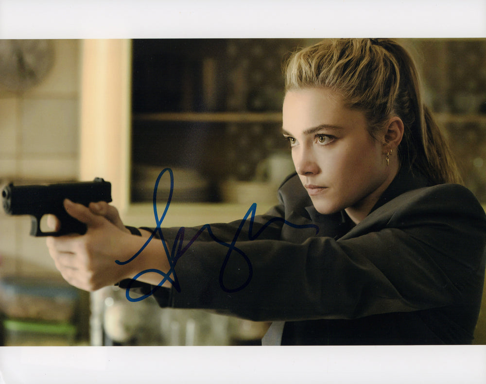 Florence Pugh as Yelena Belova in Black Widow Signed 8x10 Photo