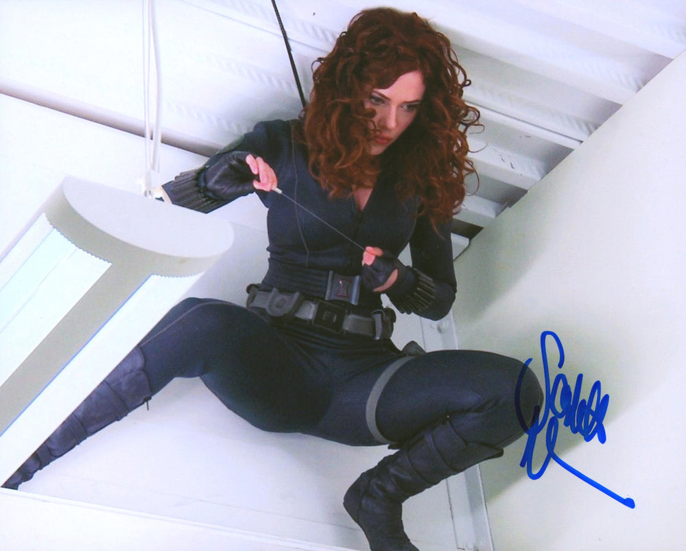 Scarlett Johansson as Black Widow in Iron Man 2 Signed 8x10 Photo