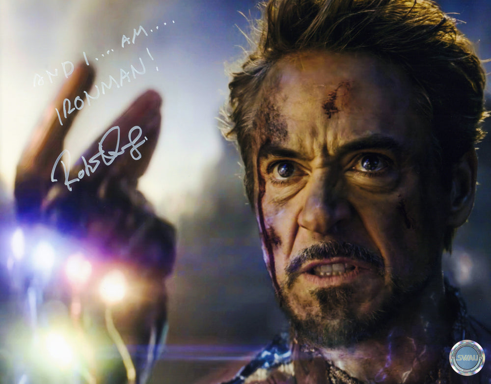 Robert Downey Jr. as Iron Man in Avengers: Endgame (SWAU) Signed 11x14 Photo with 