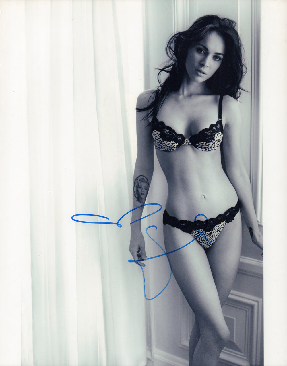 Megan Fox from Transformers & Jennifer's Body Sexy Signed 11x14 B&W Photo