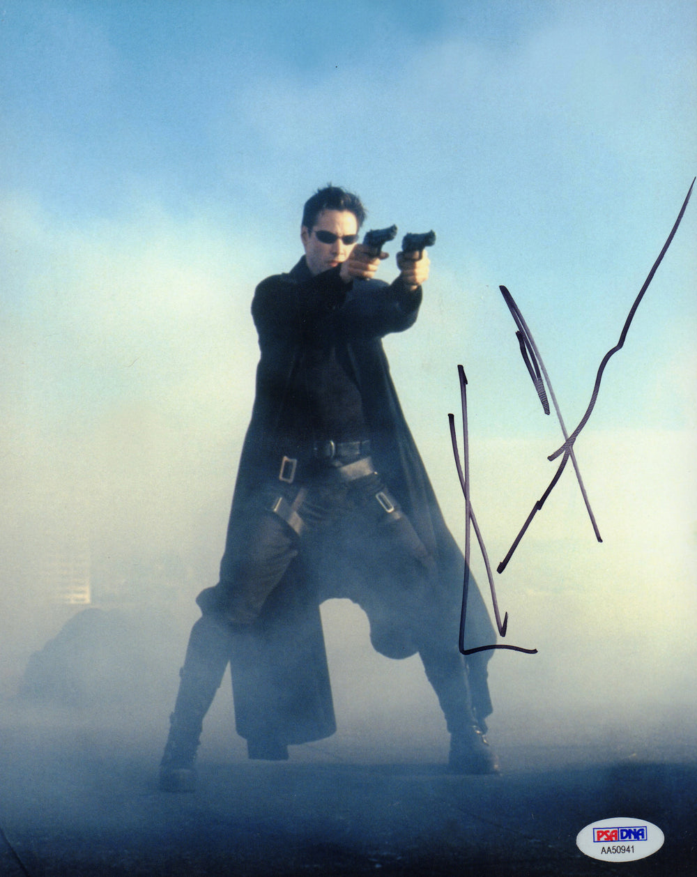 Keanu Reeves as Neo in The Matrix Signed 8x10 Photo