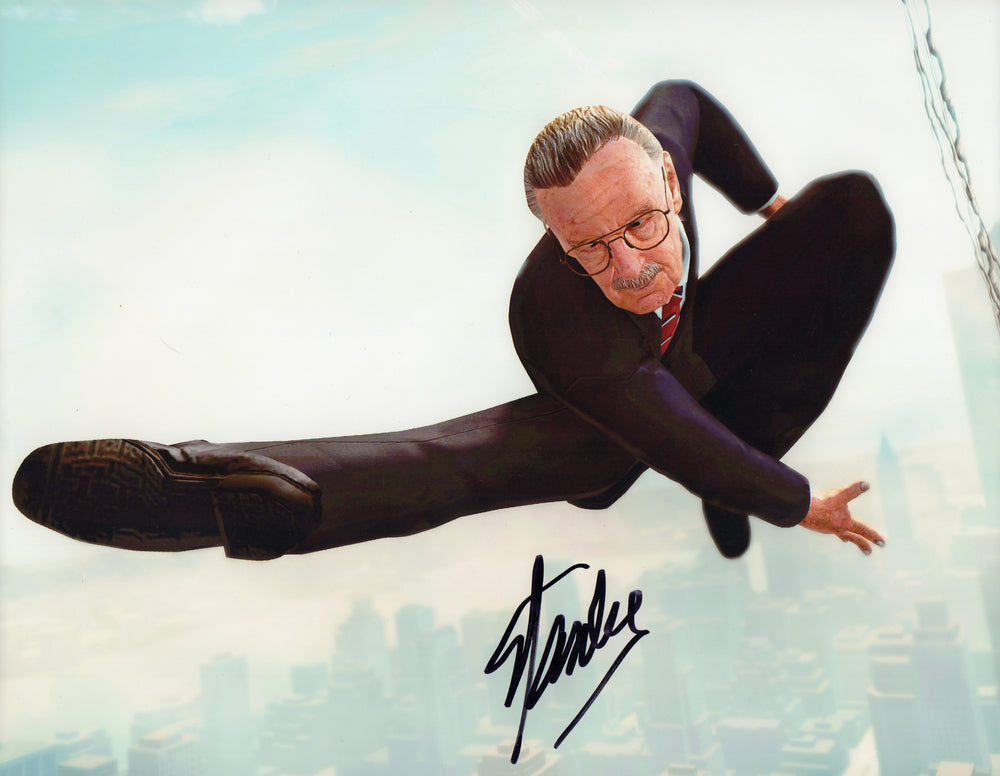 Stan Lee Creator of Marvel Characters: Spider-Man, the X-Men, Iron Man, Thor, the Hulk, Ant-Man, the Wasp, the Fantastic Four, Black Panther, Daredevil, Doctor Strange, the Scarlet Witch, Black Widow, & Many More Signed 11x14 Photo