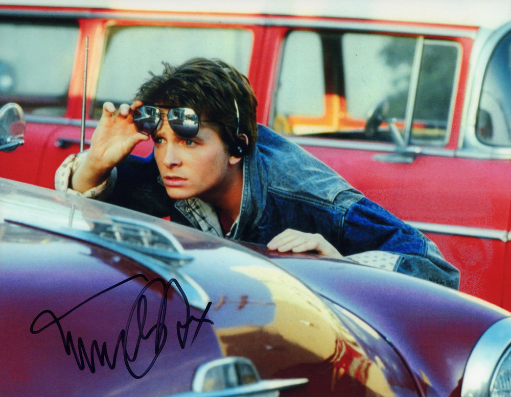 Michael J. Fox as Marty McFly in Back to the Future Signed 11x14 Photo