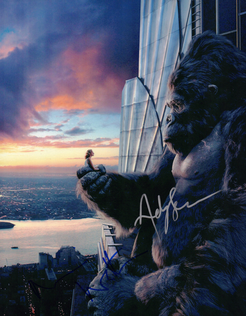 Naomi Watts as Ann Darrow with Andy Serkis as Kong in Peter Jackson's King Kong Signed 11x14 Photo