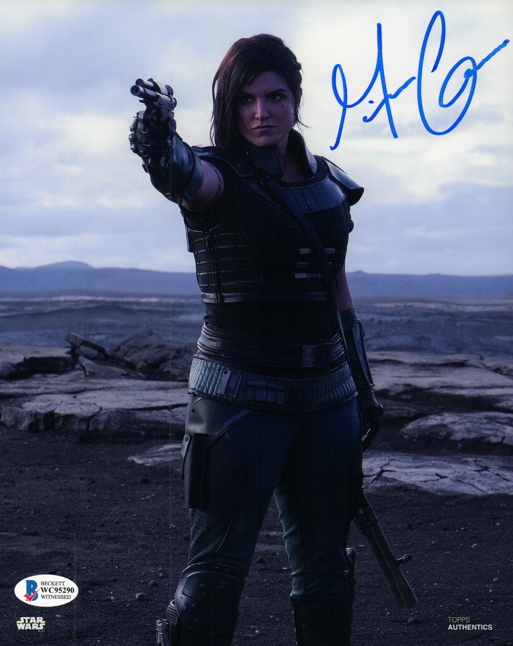 Gina Carano as Cara Dune in Star Wars: The Mandalorian (Beckett Witnessed) Signed 8x10 Photo