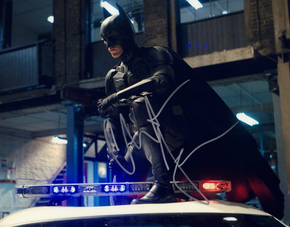 Christian Bale as Batman in The Dark Knight Signed 11x14 Photo