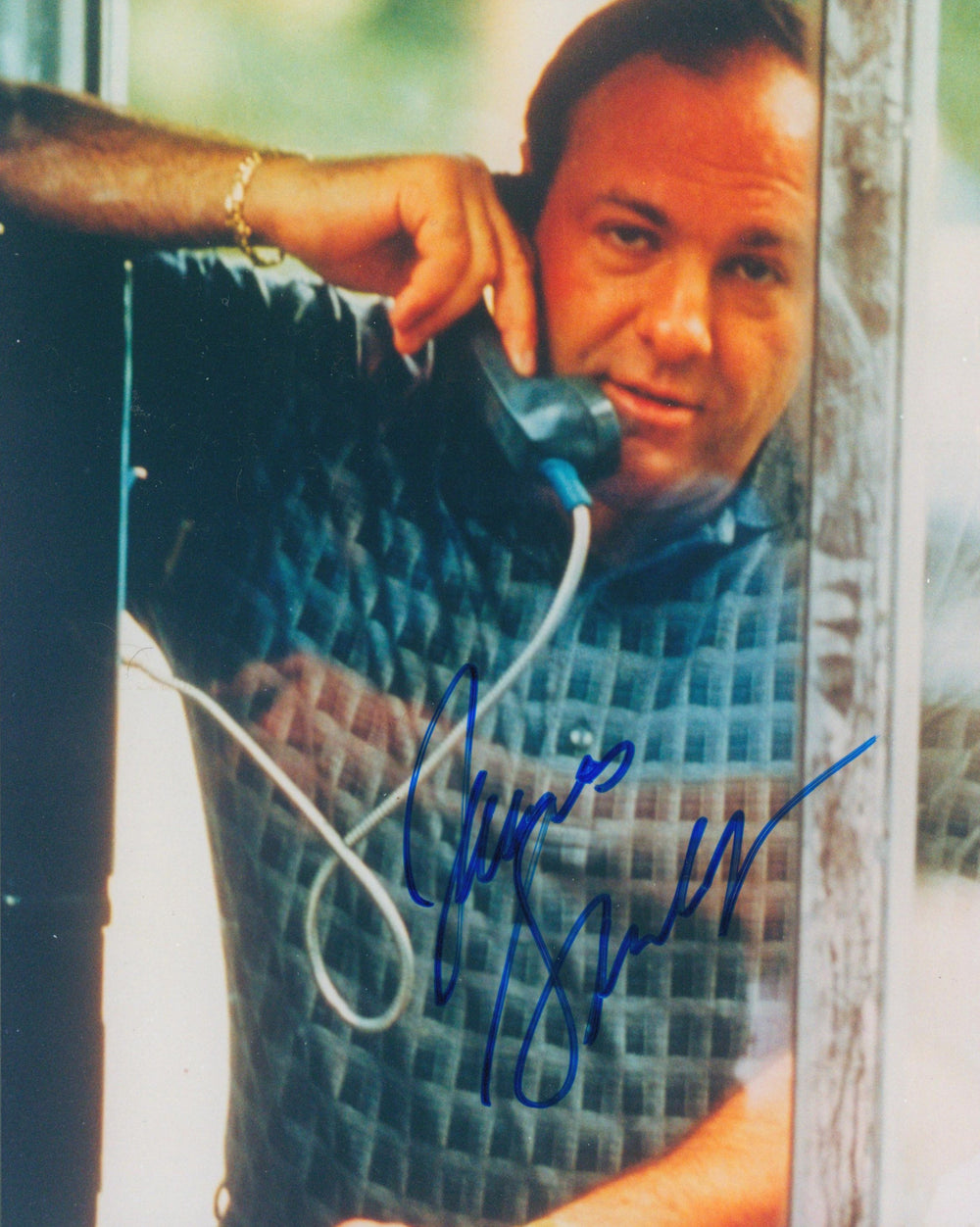 James Gandolfini as Tony Soprano in The Sopranos Signed 8x10 Photo