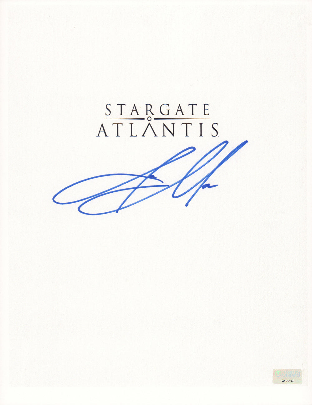 Jason Momoa as Ronon Dex in Stargate Atlantis (CA) Signed 8x10 Script Facsimile Front Page