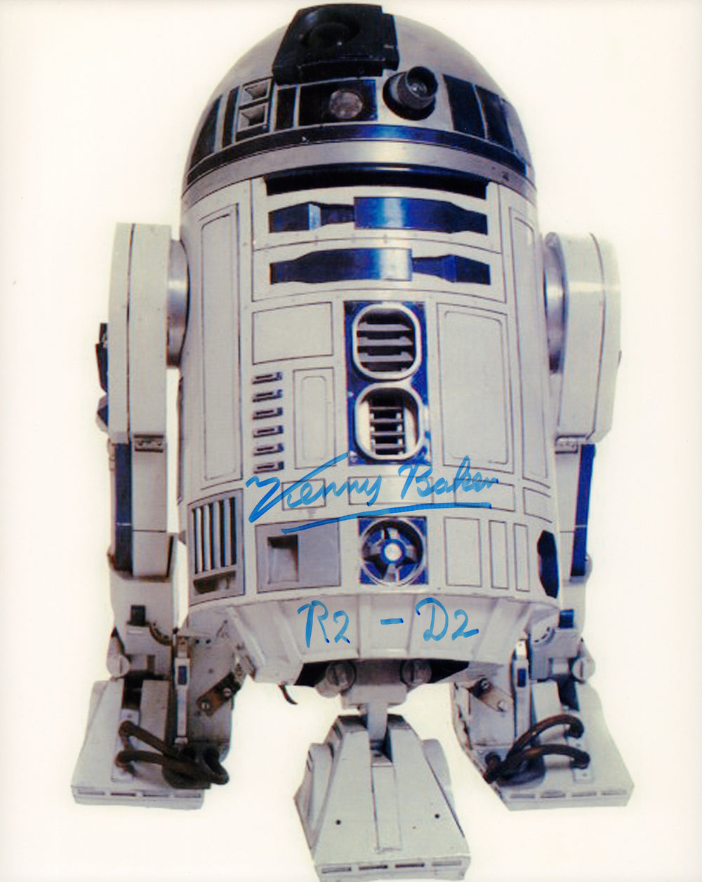 Kenny Baker as R2-D2 in Star Wars Signed 8x10 Photo