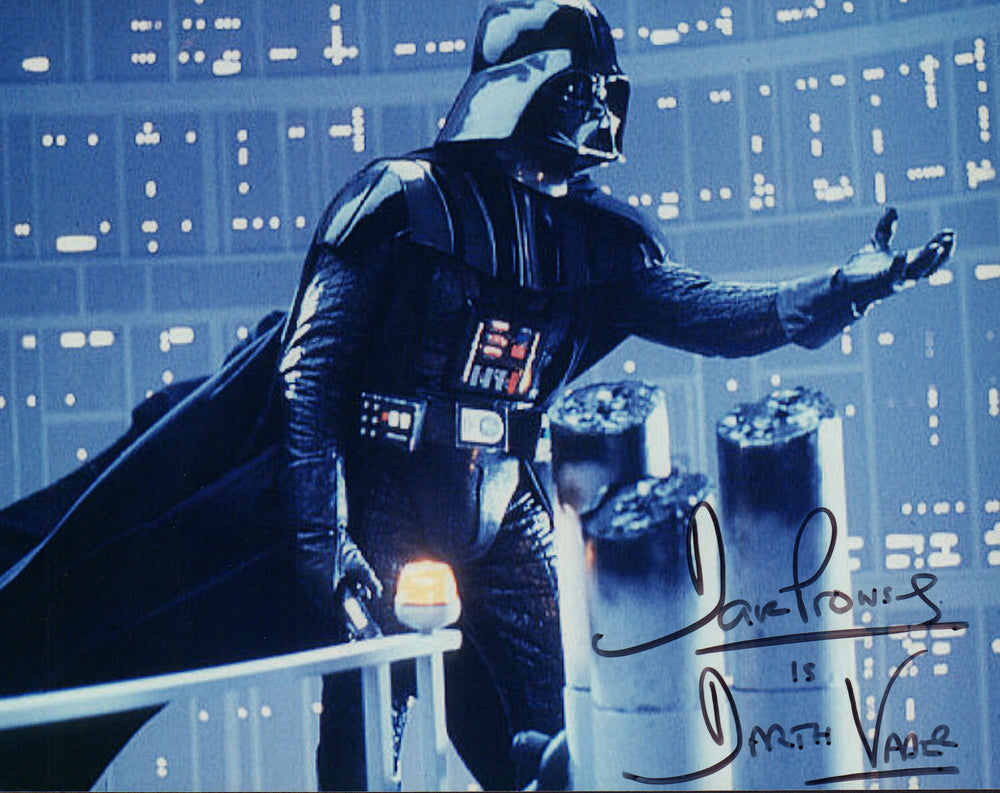 Dave Prowse as Darth Vader in Star Wars: The Empire Strikes Back Signed Gantry 8x10 Photo