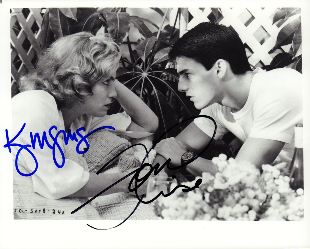Tom Cruise as Maverick with Kelly McGillis as Charlie in Top Gun Signed 8x10 Press Photo