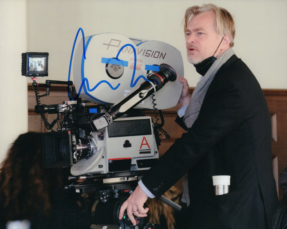 Christopher Nolan Director of The Dark Knight, Inception, Interstellar, The Prestige, & Oppenheimer Signed 8x10 Photo