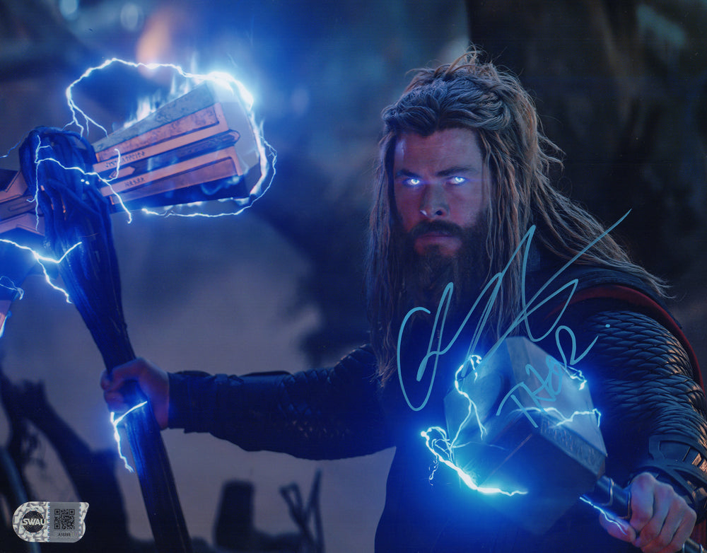 Chris Hemsworth as Thor in Avengers: Endgame (SWAU) Signed 11x14 Photo with Character Name
