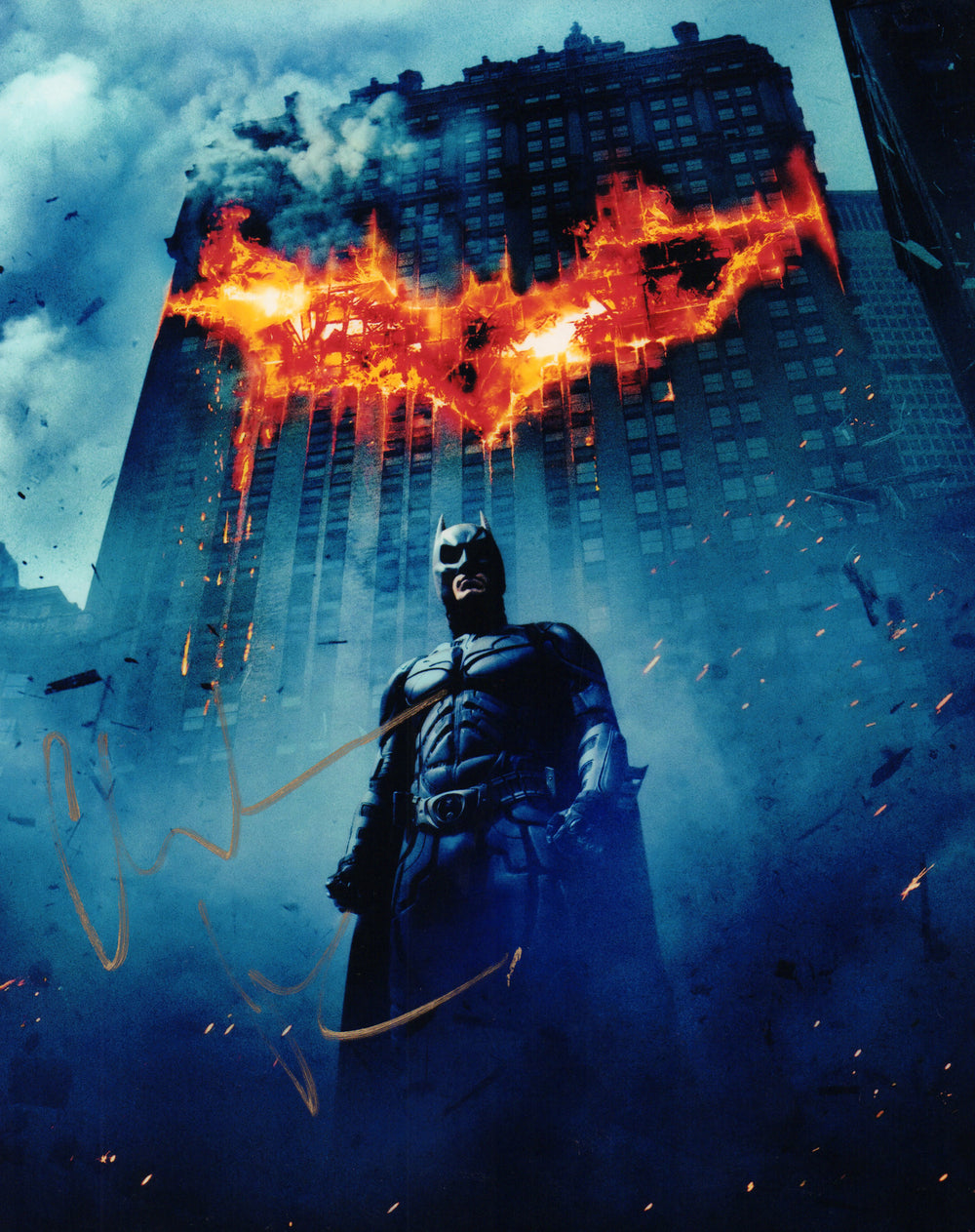 Christian Bale as Batman in The Dark Knight Signed 8x10 Photo