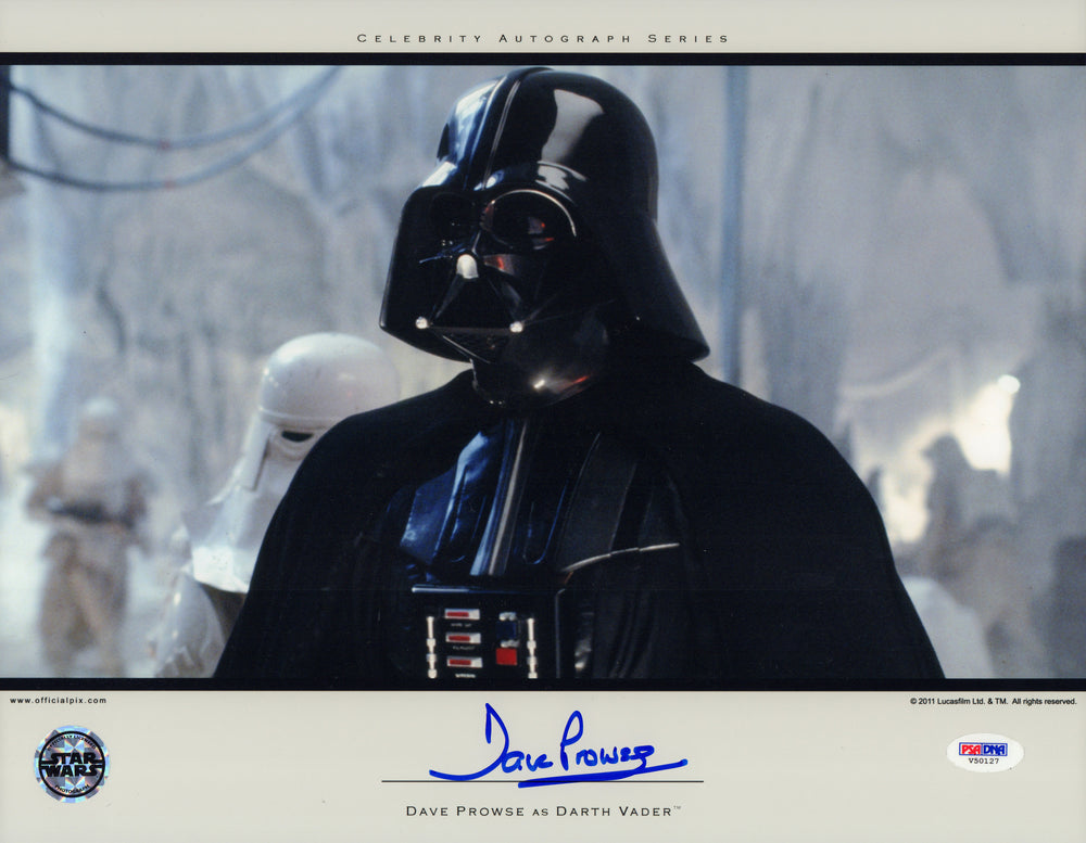 Dave Prowse as Darth Vader in Star Wars: The Empire Strikes Back (Official Pix Celebrity Autograph Series) Signed 11x14 Photo