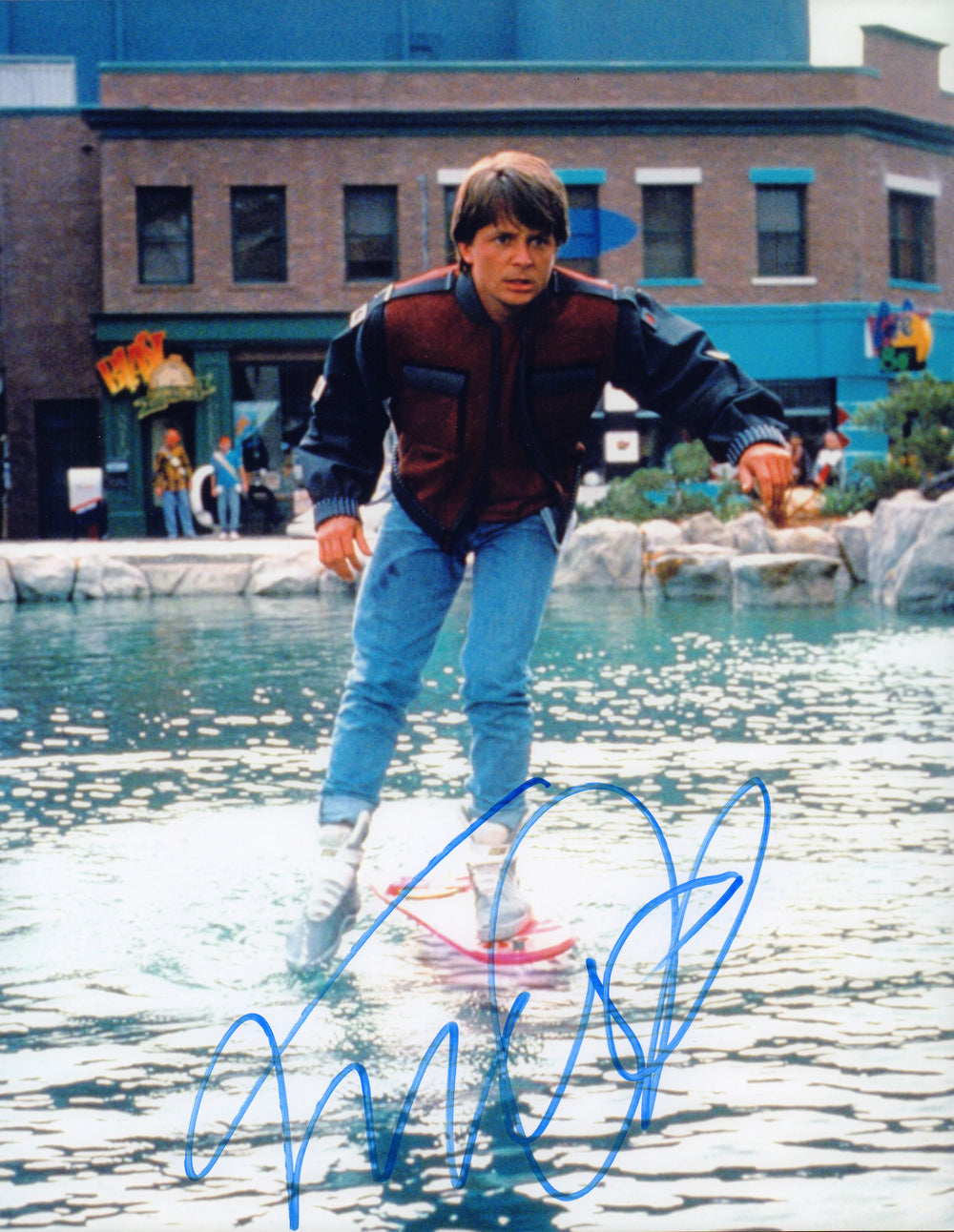 Michael J. Fox as Marty McFly in Back to the Future Part II Signed 11x14 Photo