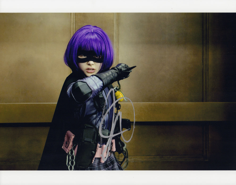 Chloë Grace Moretz as Hit-Girl in Kick-Ass Signed 11x14 Photo