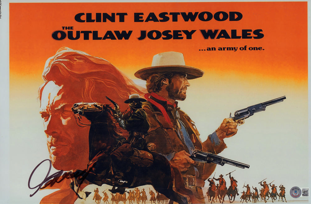 Clint Eastwood as Josey Wales in The Outlaw Josey Wales Signed 11x17 Photo