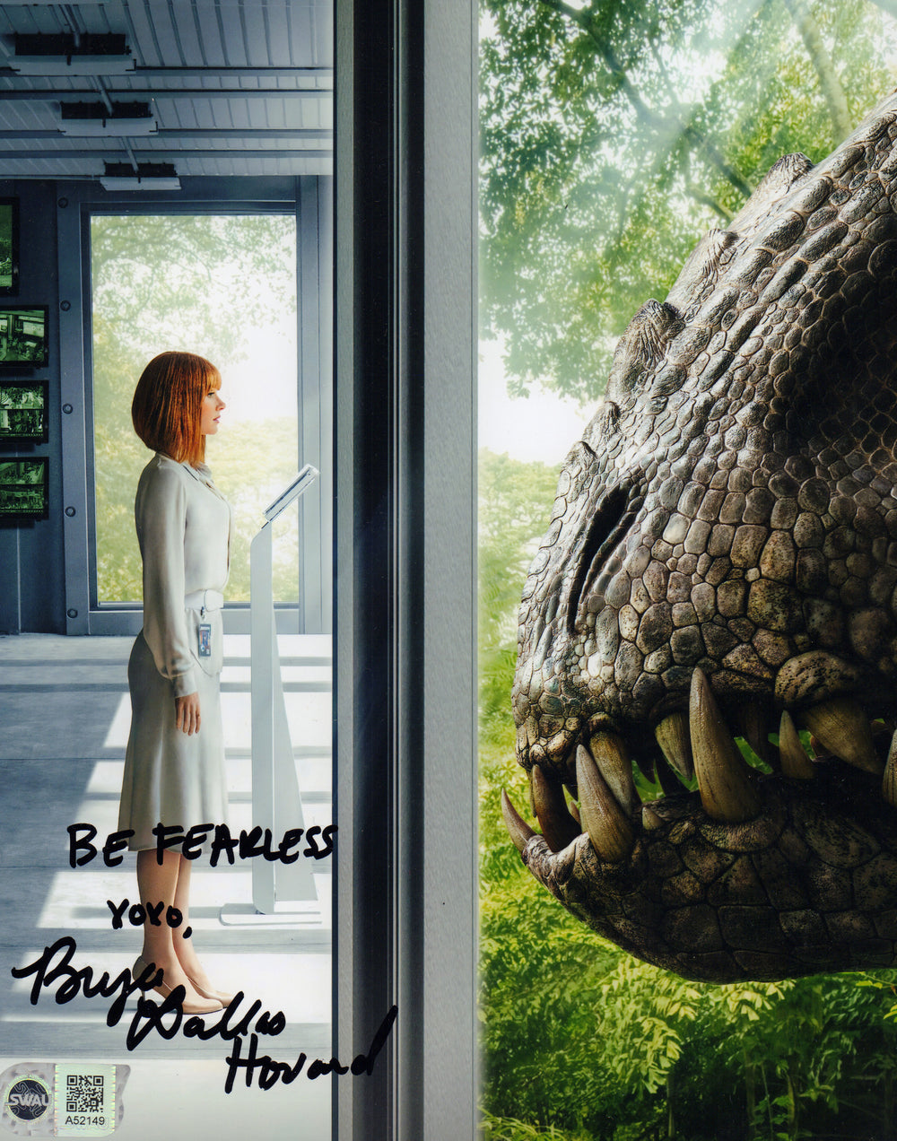 Bryce Dallas Howard as Claire Dearing in Jurassic World (SWAU) Signed 8x10 Photo with Remark