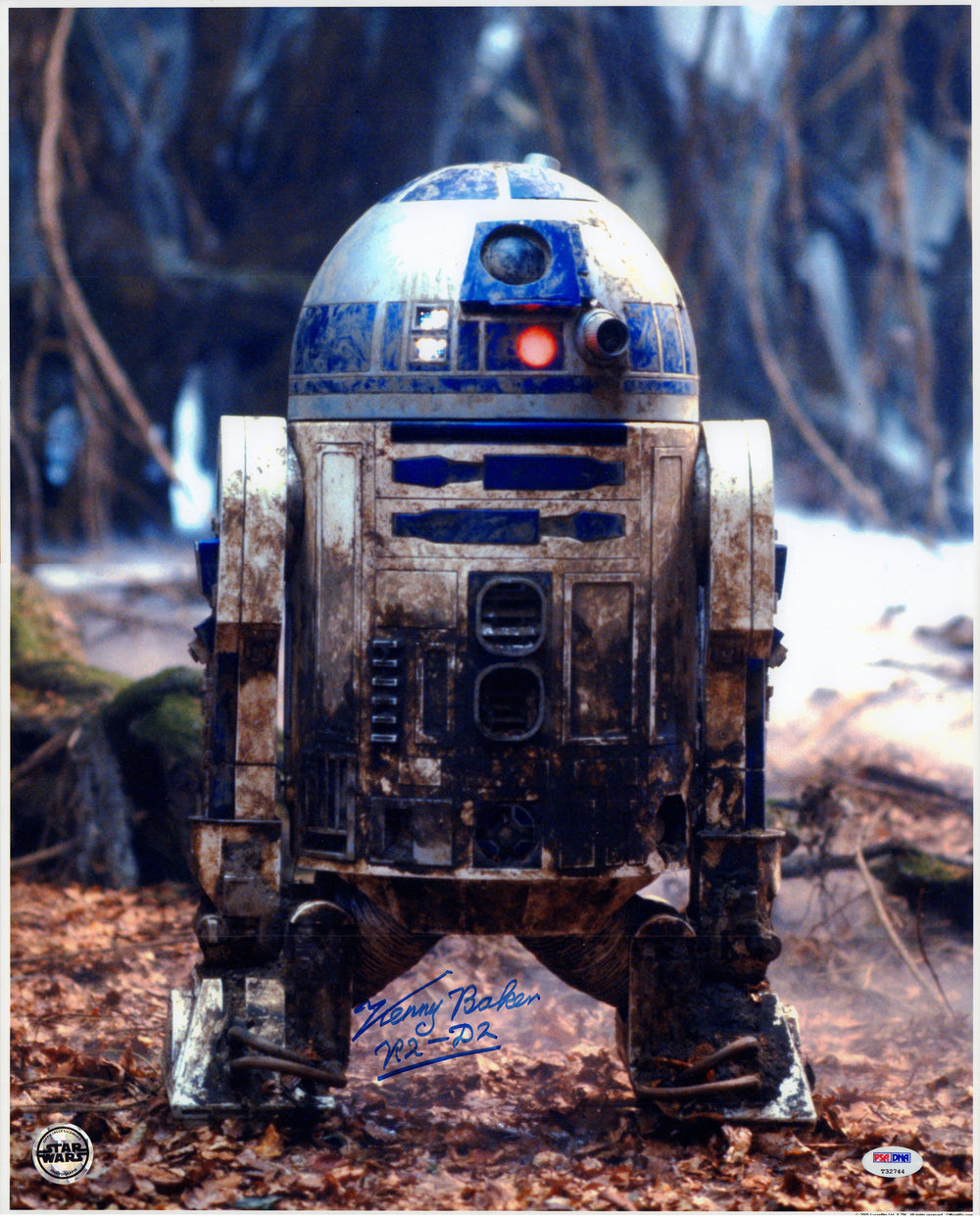 Kenny Baker as R2-D2 in Star Wars: The Empire Strikes Back Signed 16x20 (Official Pix) Photo