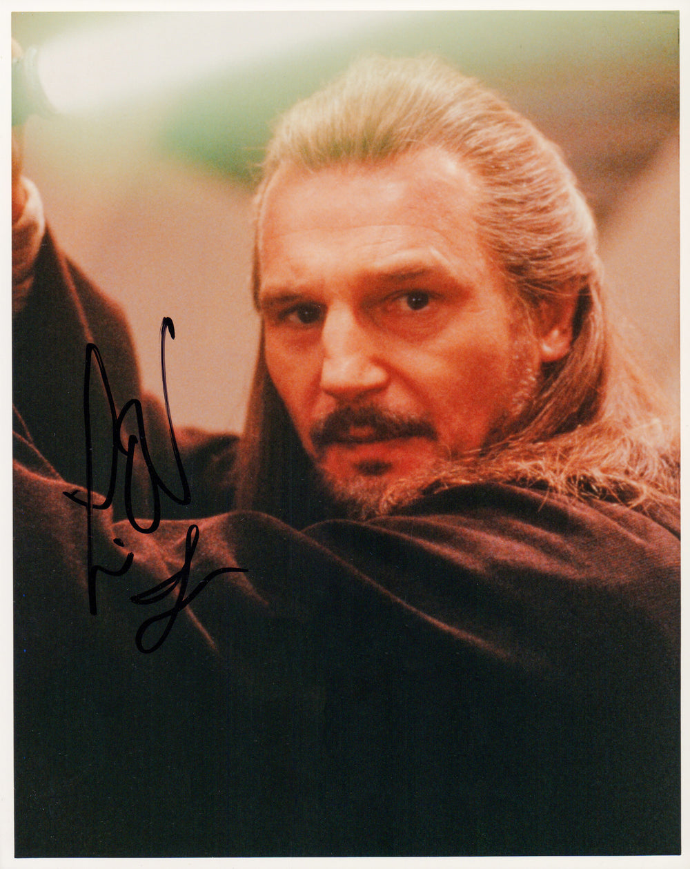 Liam Neeson as Qui-Gon Jinn in Star Wars Episode I: The Phantom Menace Signed 8x10 Photo