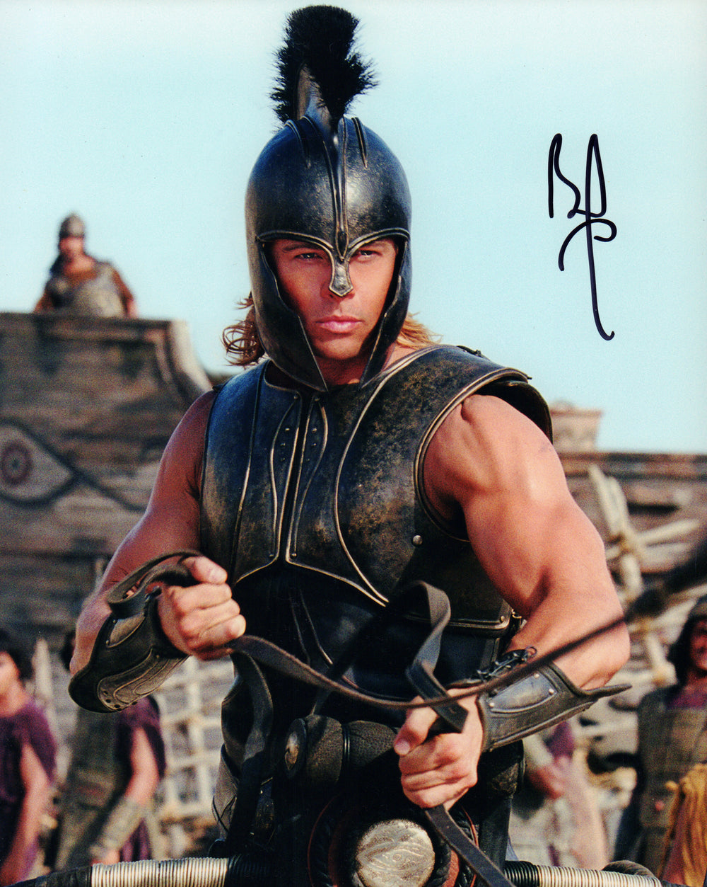 Brad Pitt as Achilles in Troy Signed 8x10 Photo