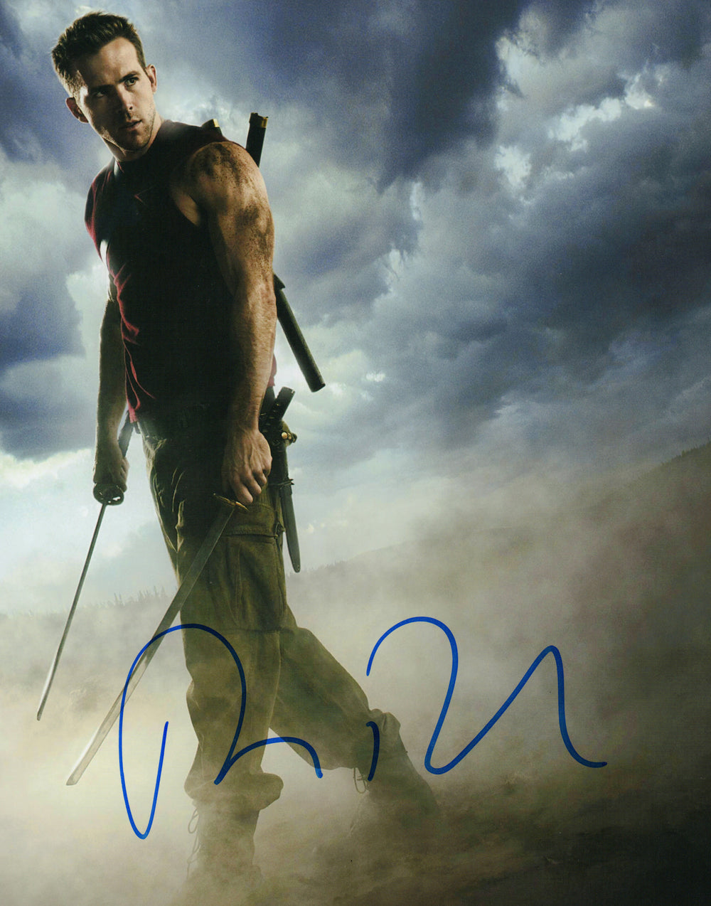 Ryan Reynolds as Wade Wilson / Deadpool in X-Men Origins: Wolverine Signed 8x10 Photo