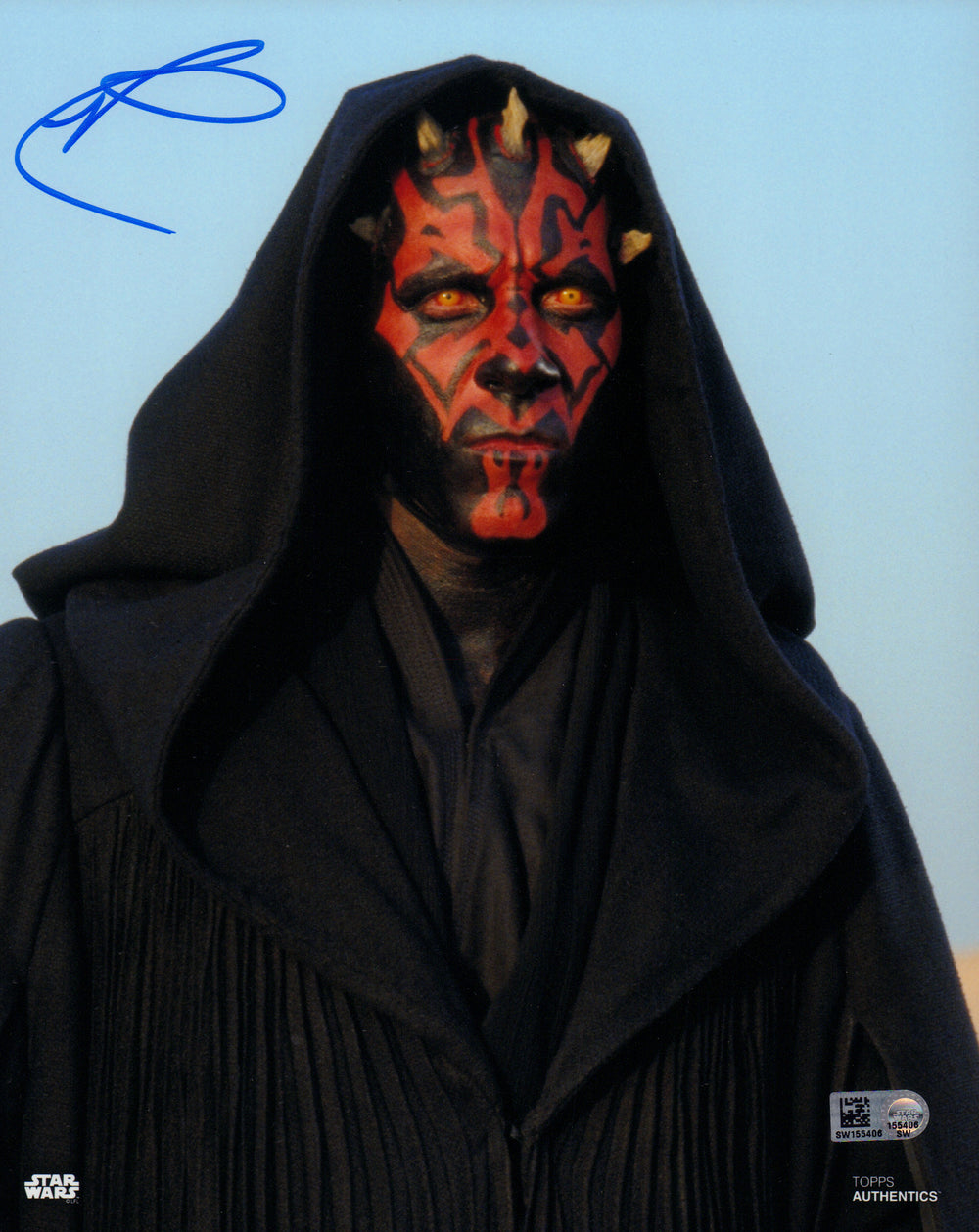 Ray Park as Darth Maul in Star Wars Episode I: The Phantom Menace Signed 8x10 (Topps SW Authentics) Photo