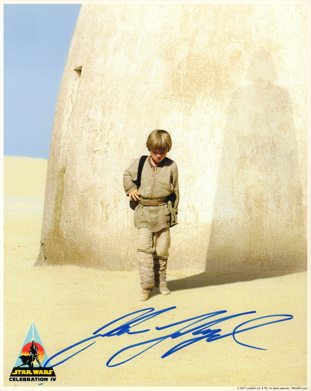 Jake Lloyd as Anakin Skywalker in Star Wars Episode I: The Phantom Menace Signed (Official Pix Celebration IV) 8x10 Photo