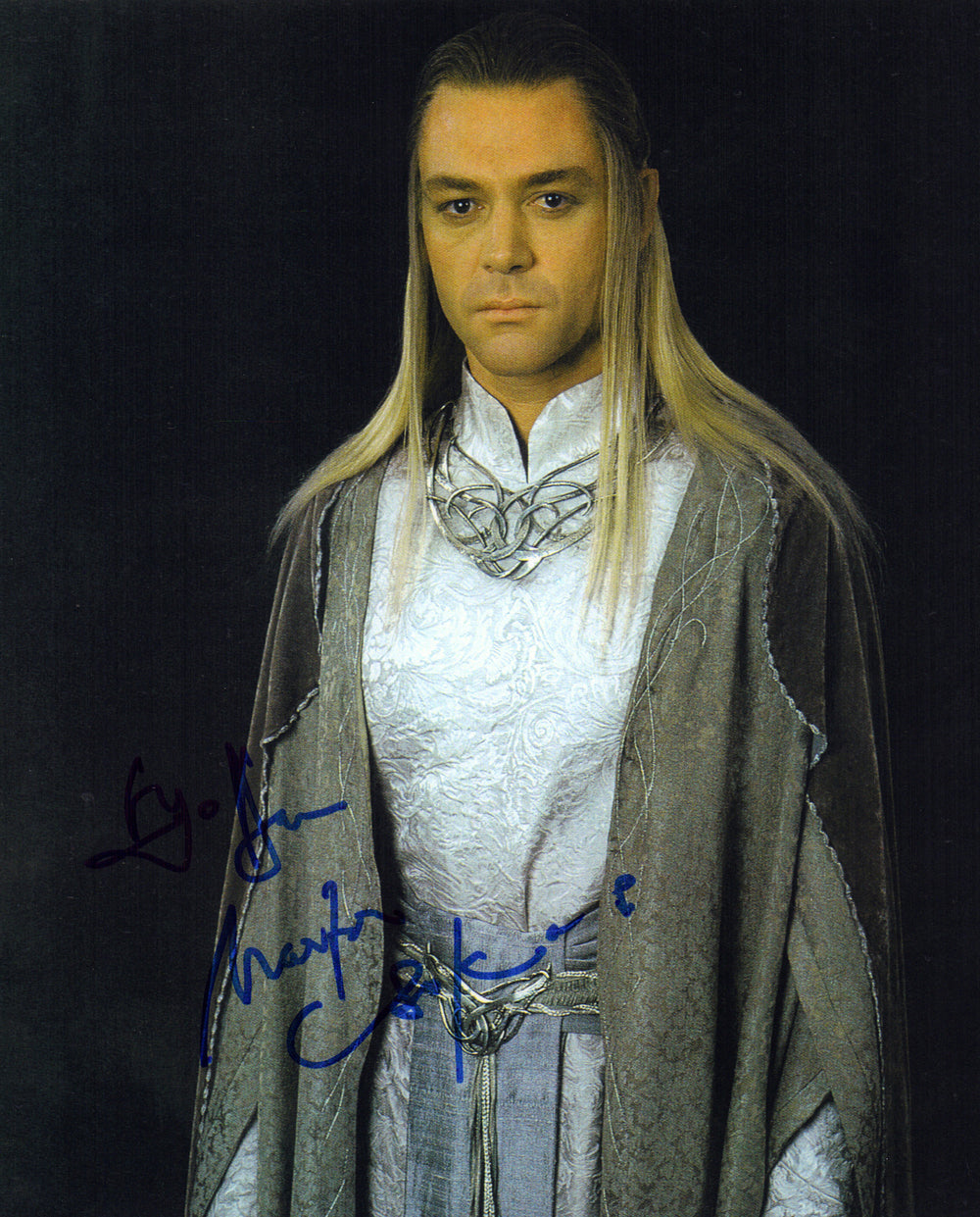 Marton Csokas as Lord Celeborn in The Lord of the Rings: The Fellowship of the Ring Signed 8x10 Photo