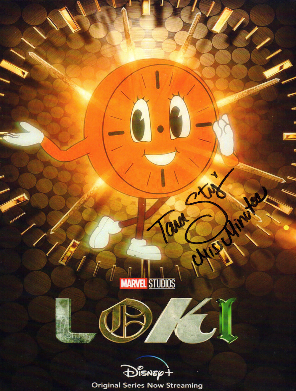 Tara Strong as Miss Minutes in Loki Signed 8.5x11 Photo with Character Name