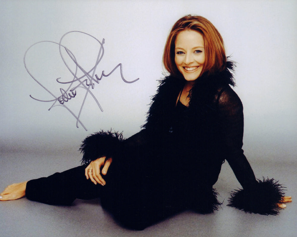 Jodie Foster from Taxi Driver, The Silence of the Lambs, & The Accused Signed 8x10 Photo