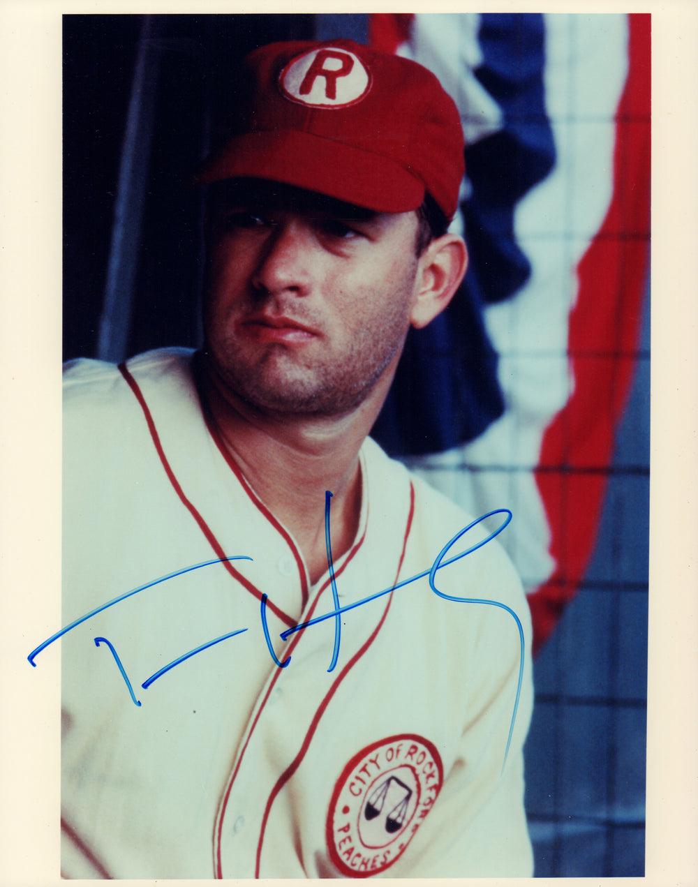 Tom Hanks as Jimmy Dugan in A League of Their Own Signed 8x10 Photo