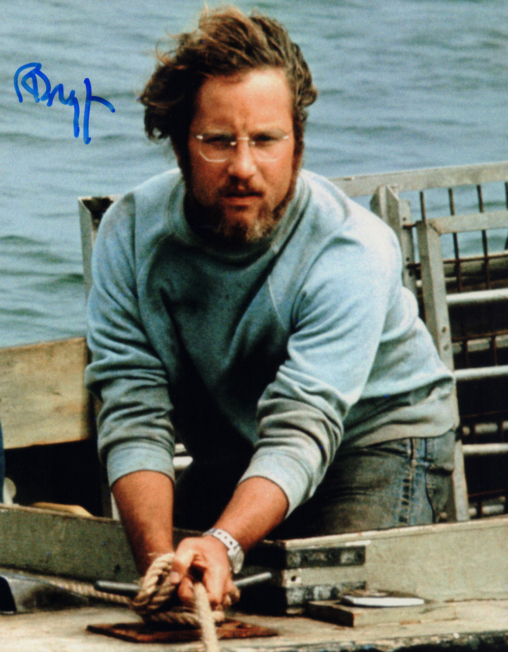 Richard Dreyfuss as Matt Hooper in Jaws Signed 11x14 Photo