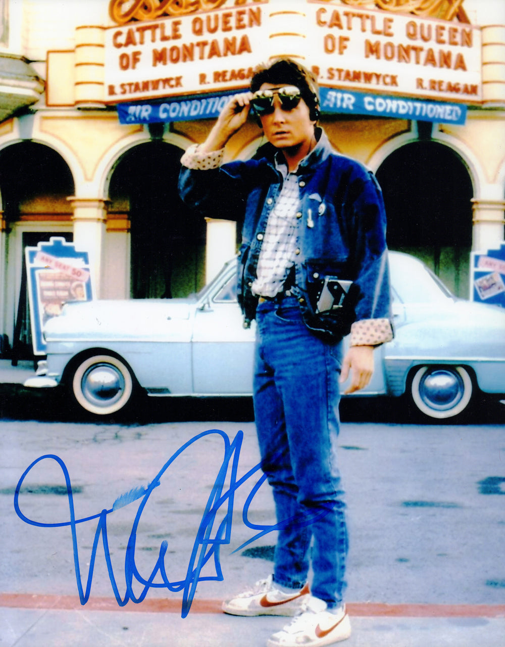 Michael J. Fox as Marty McFly in Back to the Future Signed 11x14 Photo