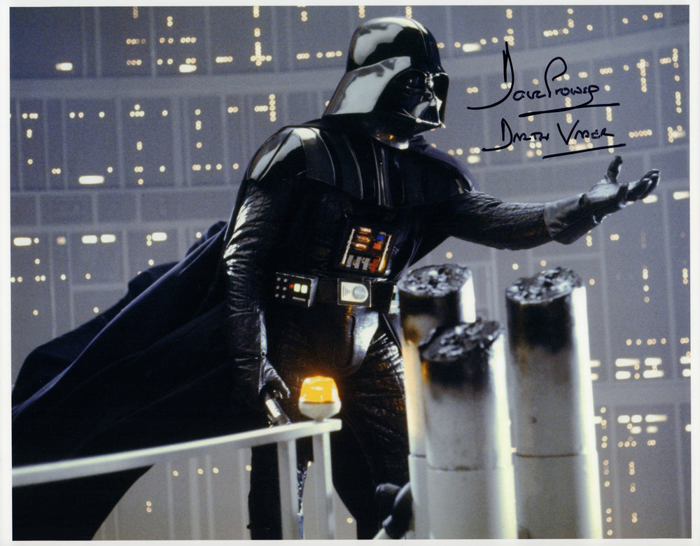 Dave Prowse as Darth Vader in Star Wars: The Empire Strikes Back Signed 11x14 Photo