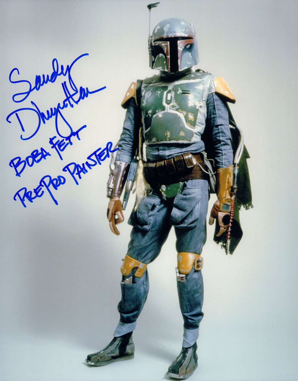 Sandy Dhuyvetter Boba Fett Pre Production Painter Signed 11x14 Photo