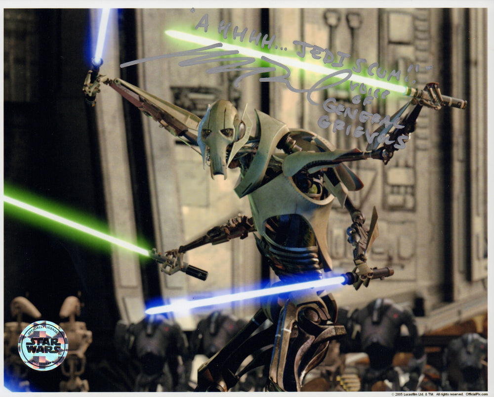 Matthew Wood as General Grievous in Star Wars Episode III: Revenge of the Sith Signed (Official Pix) 8x10 Photo