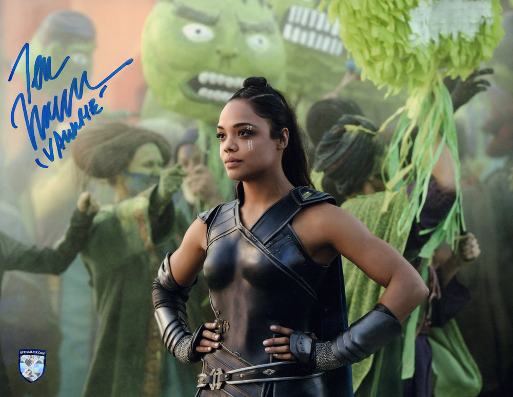 Tessa Thompson as Valkyrie in Thor: Ragnarok (Official Pix) Signed 11x14 Photo with Character Name
